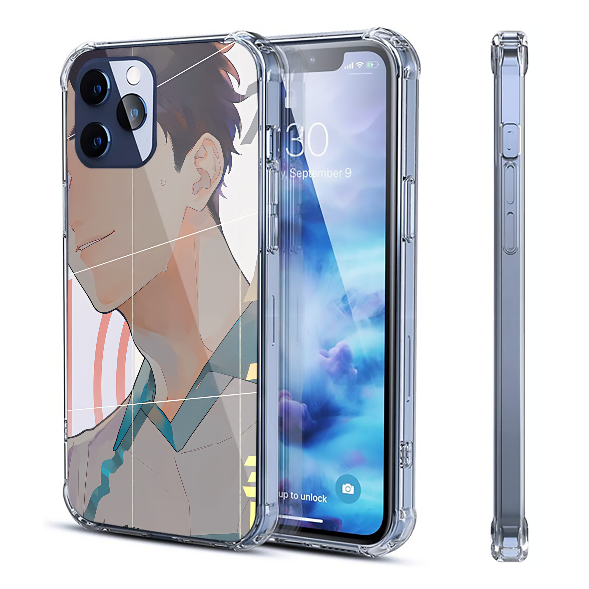 （画像用） ハイキュー!! Haikyu!! 【iPhone 12シリーズ対応】透明スマホケース（クリアソフトケース）